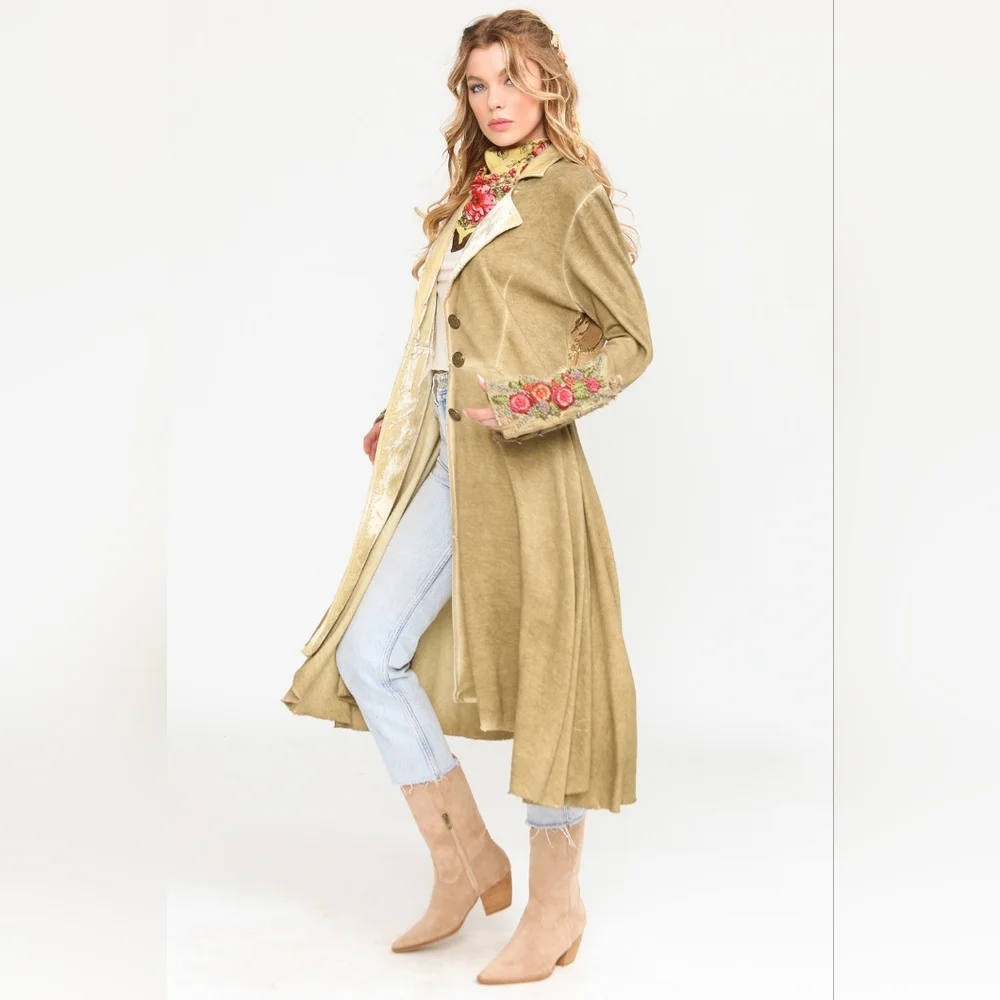 Aratta The Heart of Autumn Coat In Antique Bronze - Picture 6 of 12